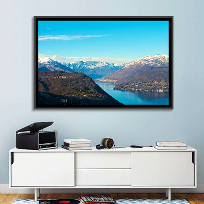 Lake Orta Mountain Reflection Wall Art