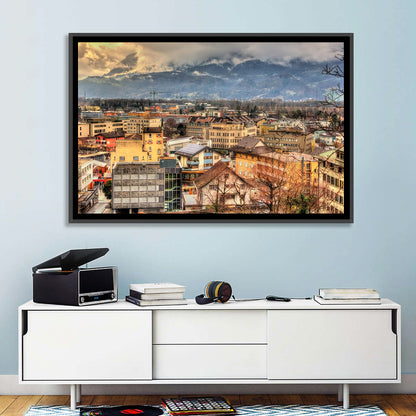 Vaduz Autumn Cityscape Wall Art