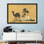 Giza Camel Silhouette Wall Art