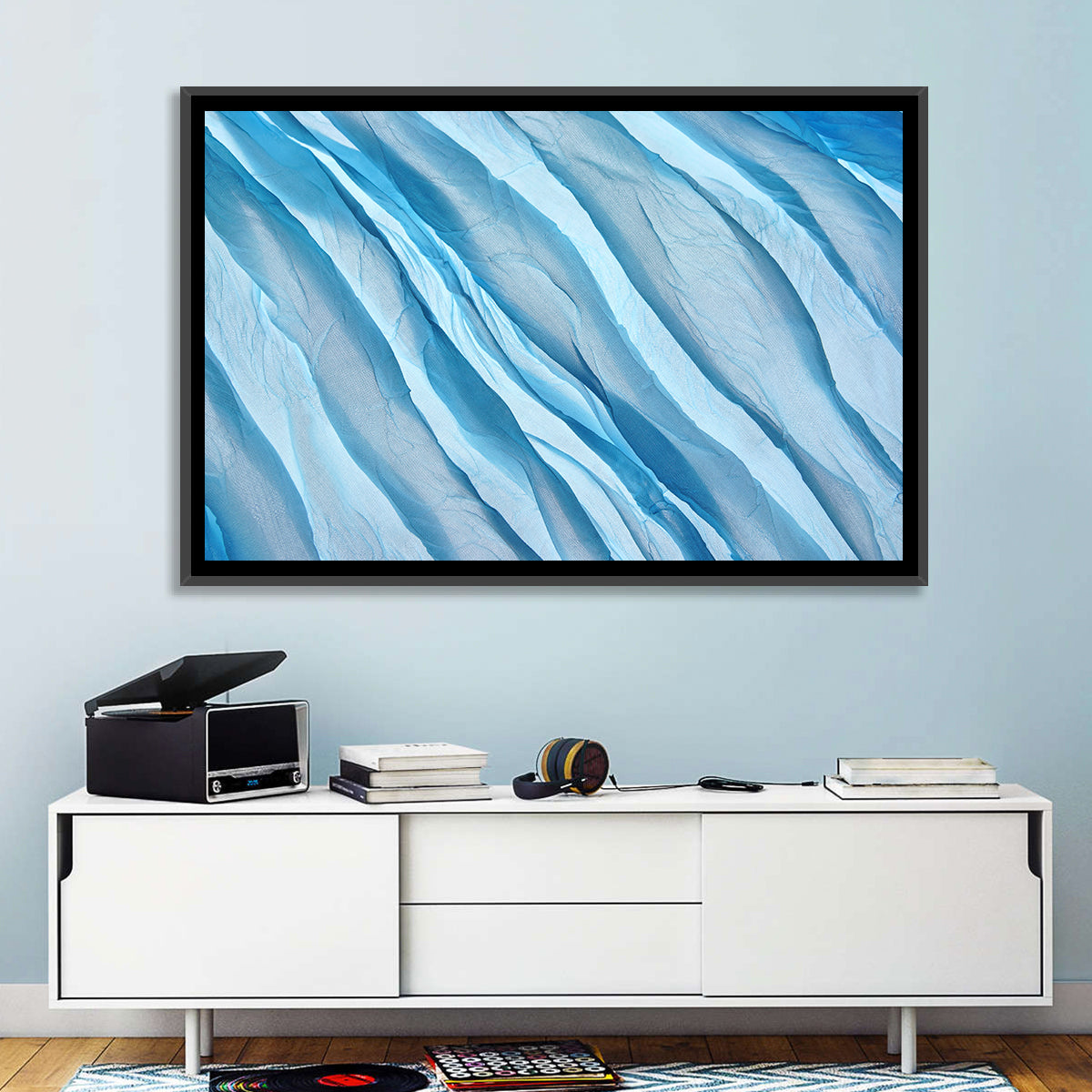 Diagonal Chiffon Layers Wall Art