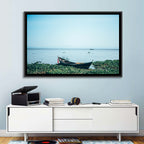 Red Ribbon Boat on Lake Victoria Wall Art