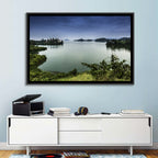 Lake Kivu Overcast Landscape Wall Art