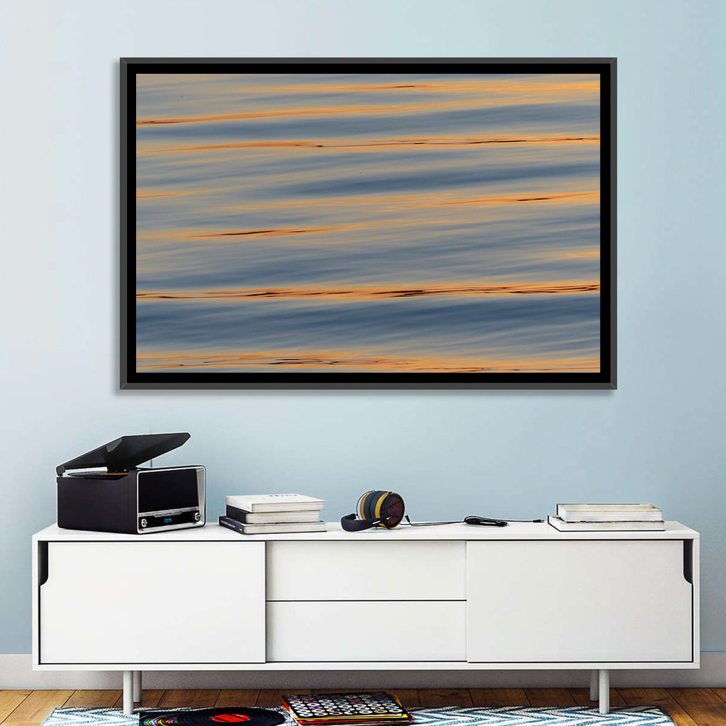 Sunset Ripples Abstract Wall Art