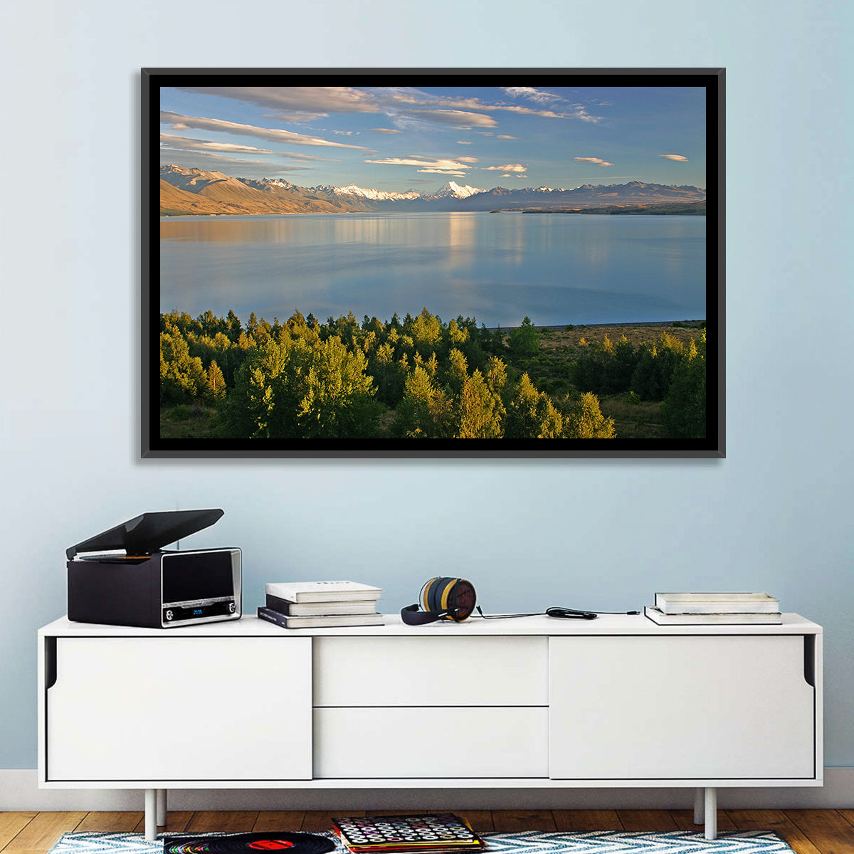 Lake Pukaki Reflections with Mount Cook Wall Art