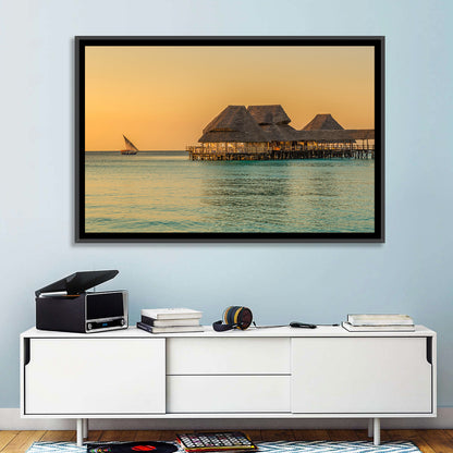 The Rock Restaurant Sunset Wall Art