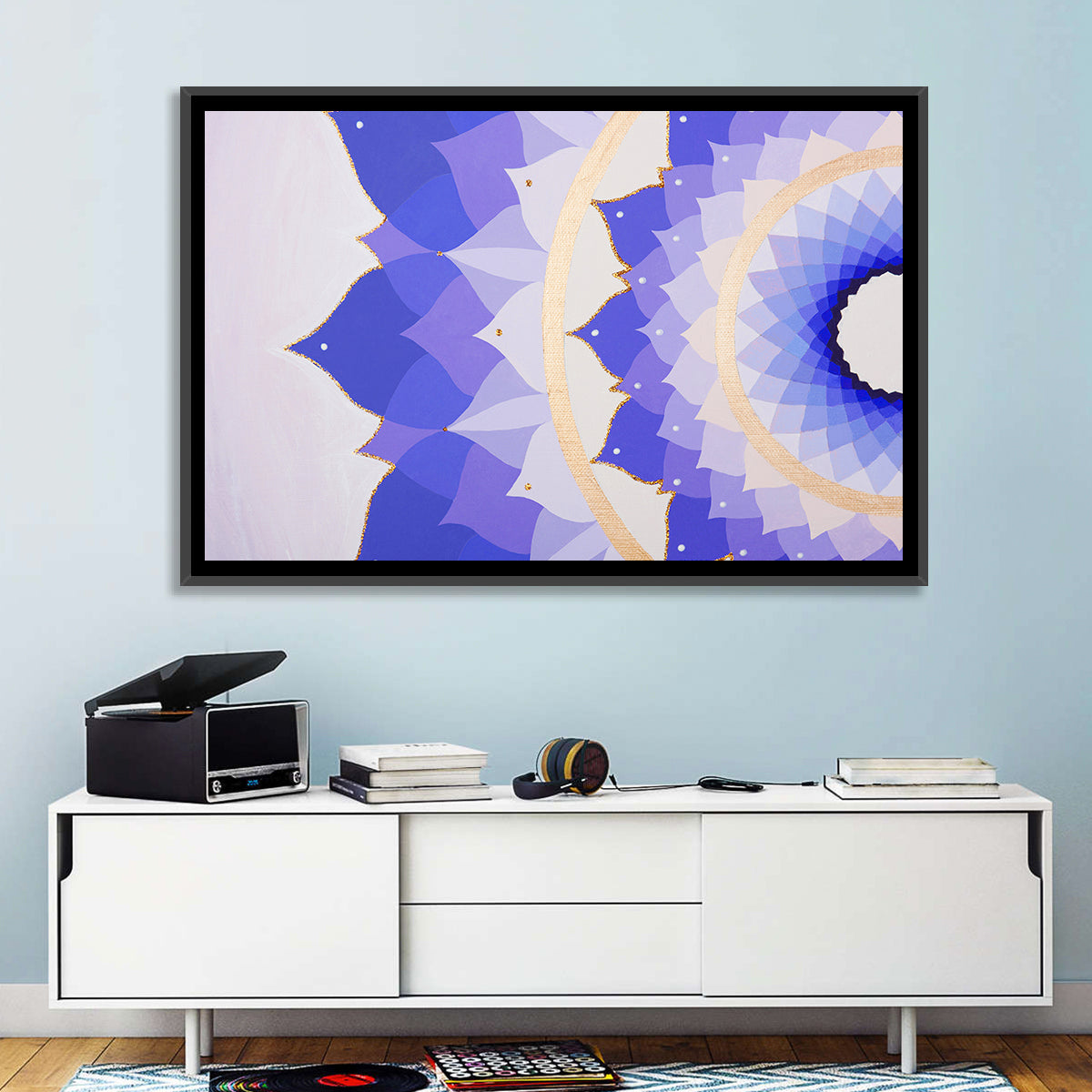 Sahasrara Chakra Lotus Mandala Wall Art