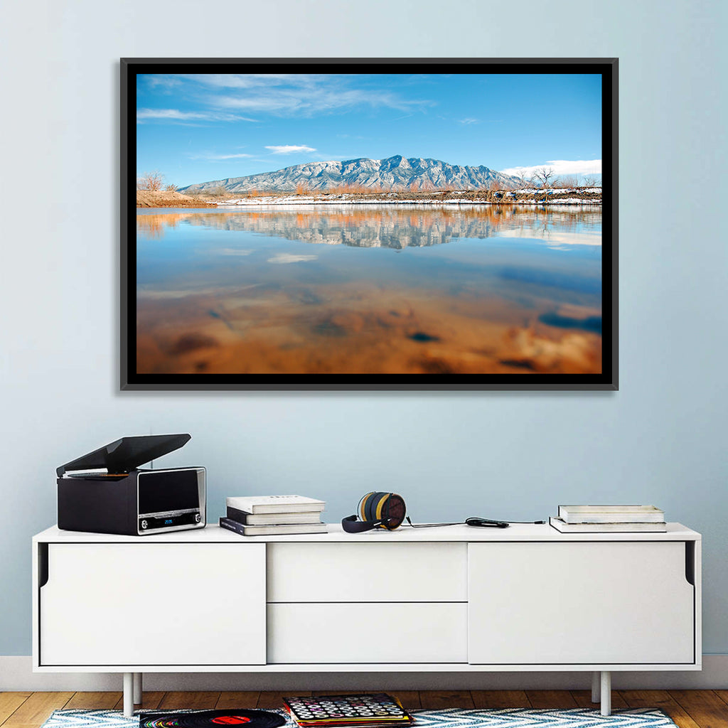 Rio Grande at Sandia Mountains Wall Art