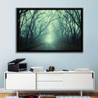 Foggy Forest Pathway Wall Art