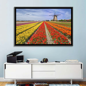 Colorful Tulip Farm Wall Art