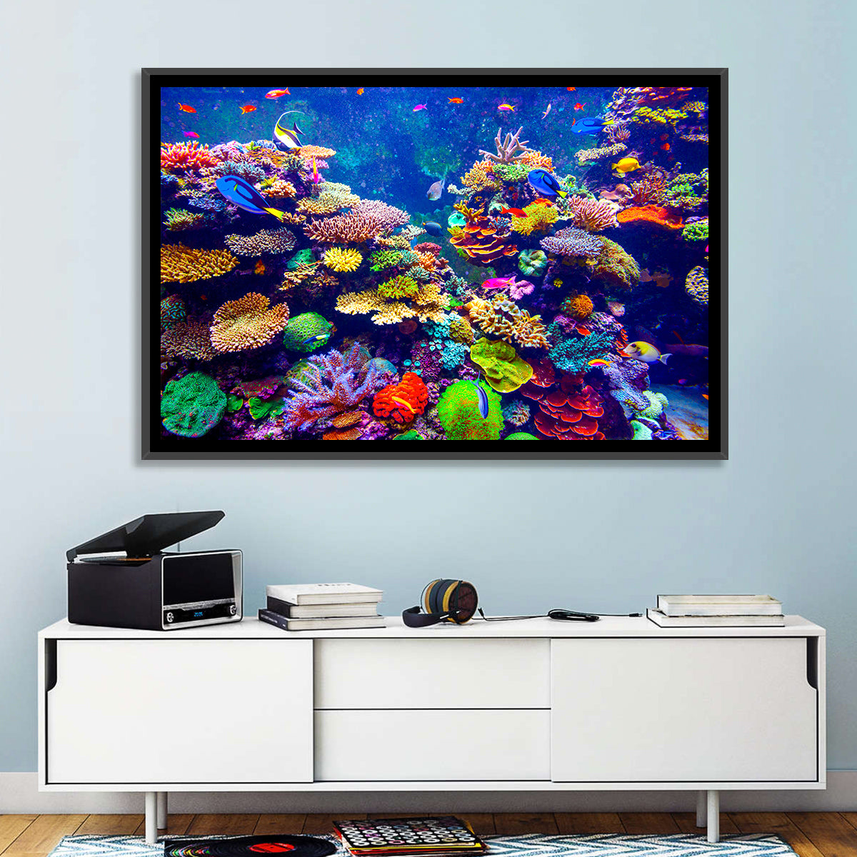 Tropical Coral Reef Aquarium Wall Art