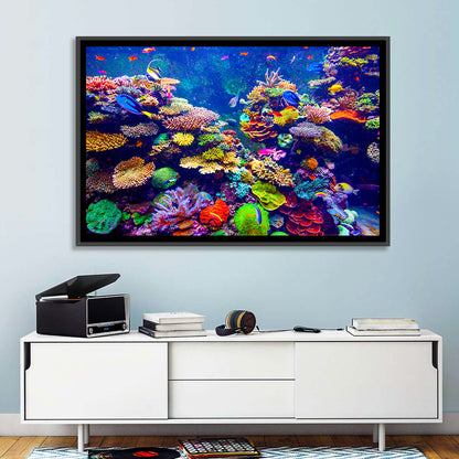 Tropical Coral Reef Aquarium Wall Art
