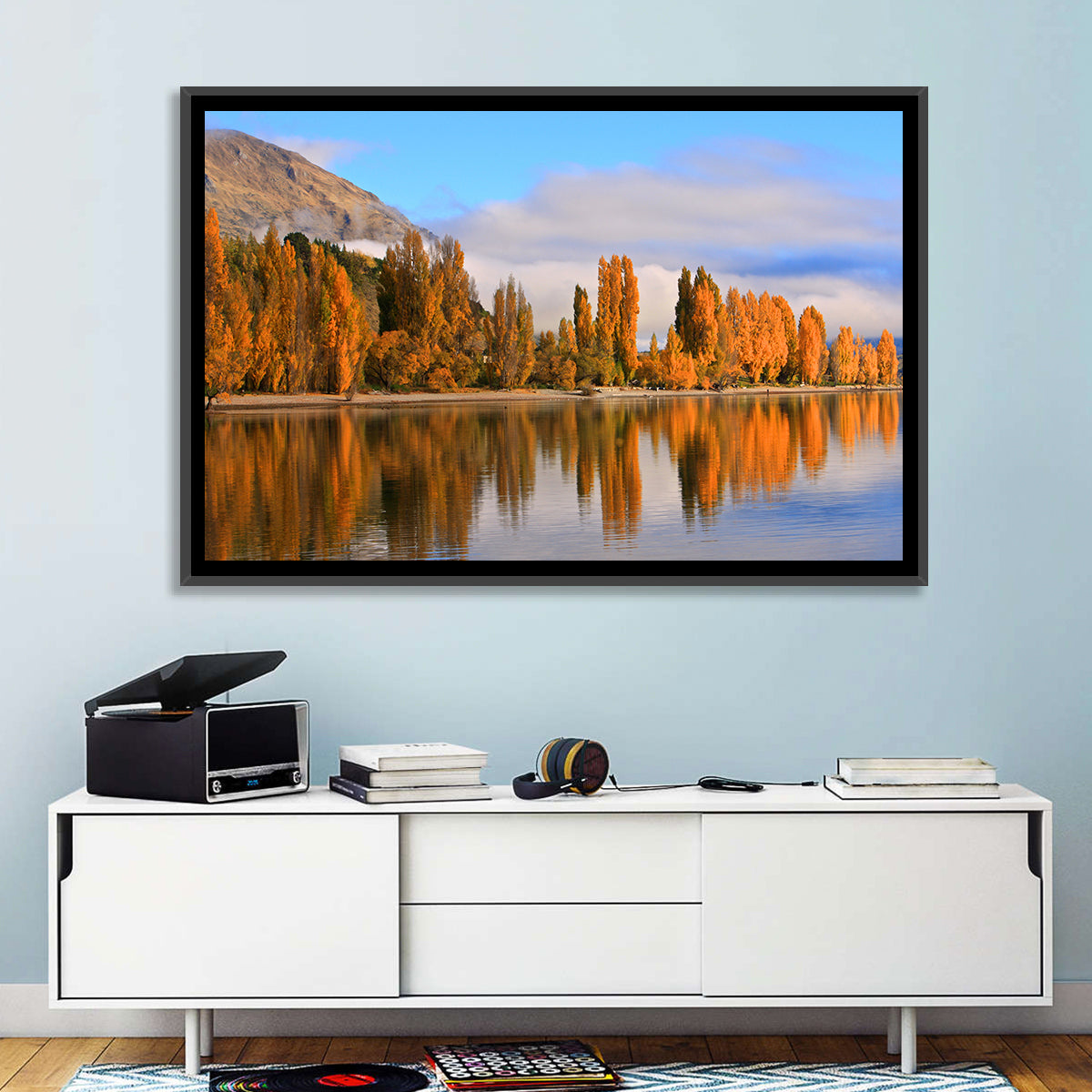 Lake Wanaka Autumn Reflection Wall Art
