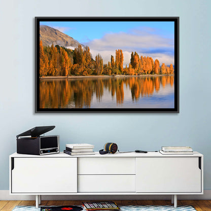 Lake Wanaka Autumn Reflection Wall Art
