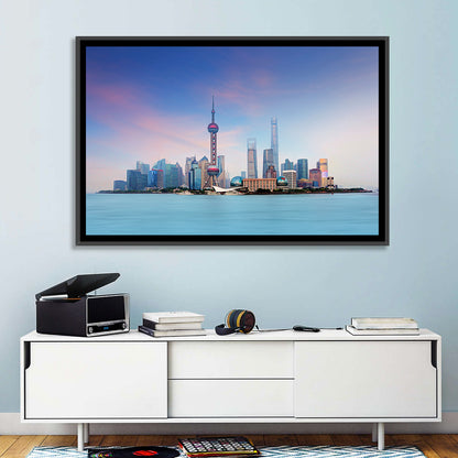 Shanghai Lujiazui Skyline Wall Art