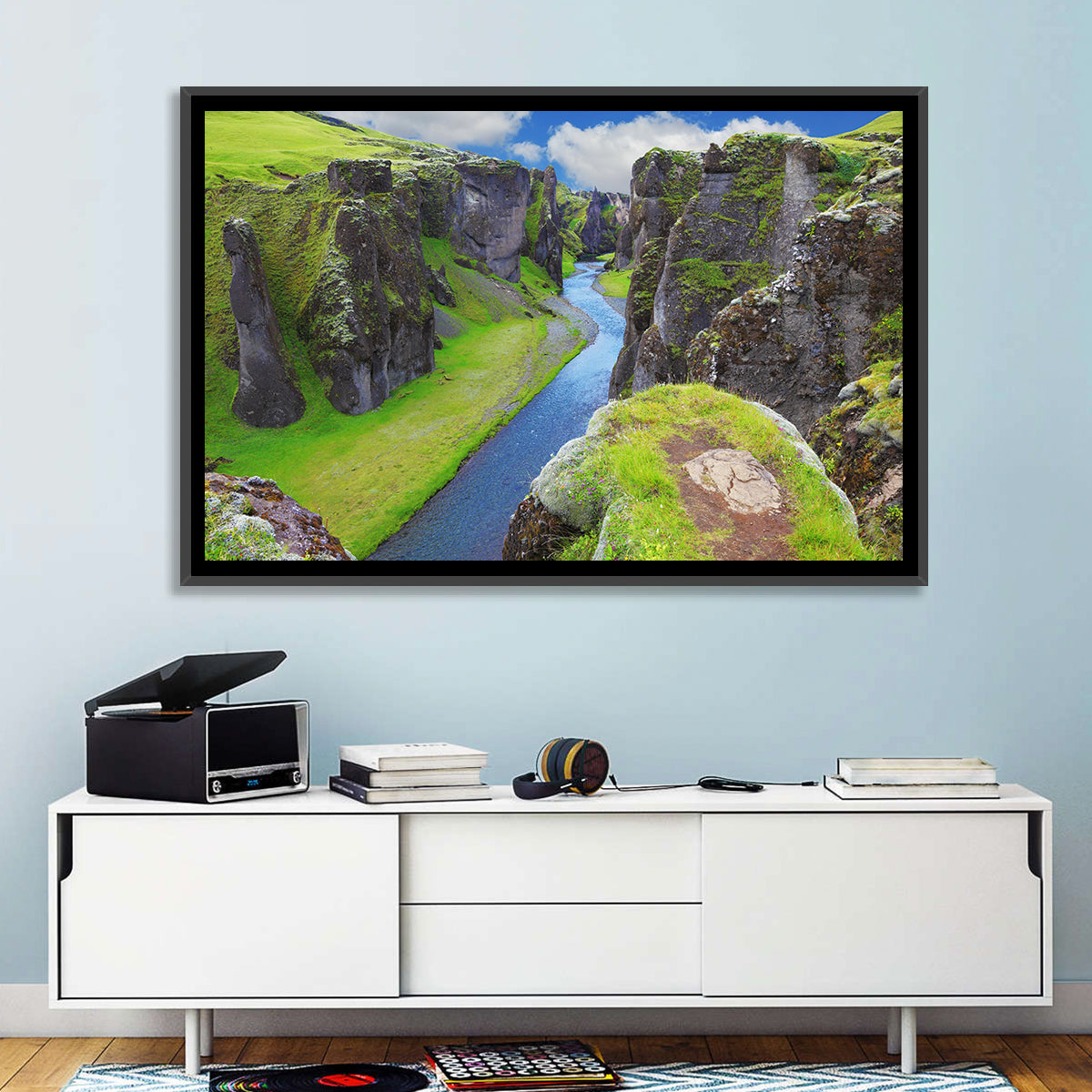Neverland Cliffs, Fjaðrárgljúfur Canyon Wall Art