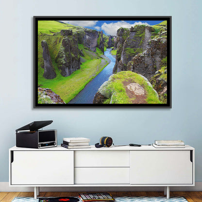 Neverland Cliffs, Fjaðrárgljúfur Canyon Wall Art