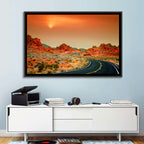 Valley of Fire Winding Road Wall Art