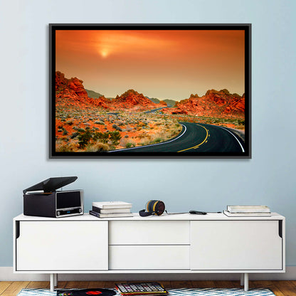 Valley of Fire Winding Road Wall Art