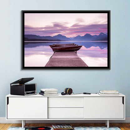Lake Mcdonald Sunset Dock Wall Art