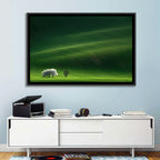 Emerald Hills with Blossoming Tree Wall Art