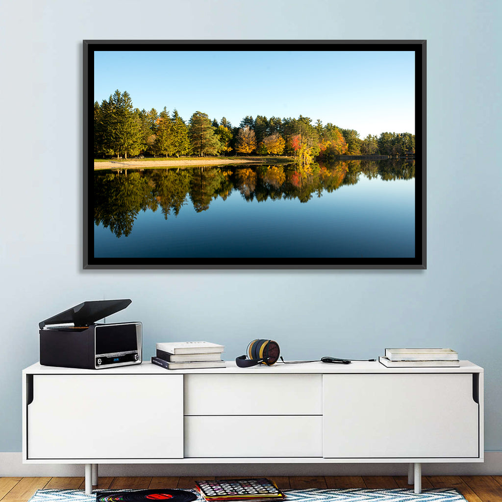 Lake Shaftsbury Autumn Reflection Wall Art