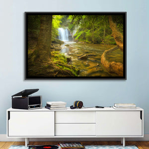 Deep Forest Waterfall Wall Art