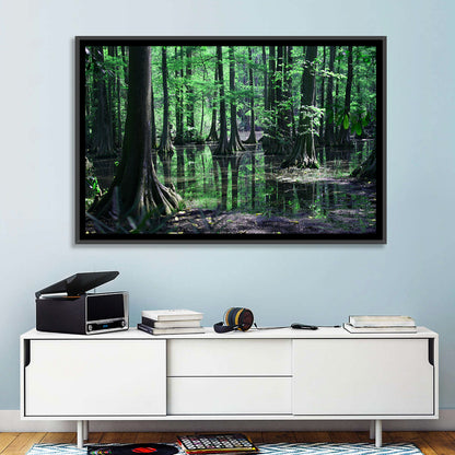 Congaree Swamp Reflection Wall Art