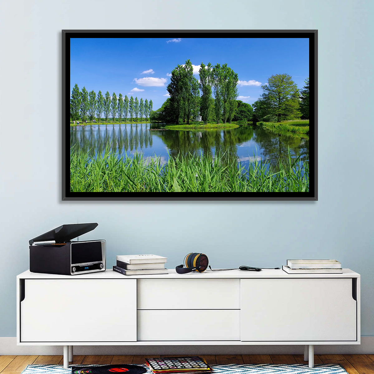 Woerlitz Rousseau Island Reflection Wall Art