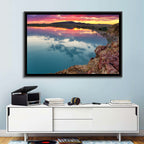 Lake Balkhash Sunset Reflection Wall Art