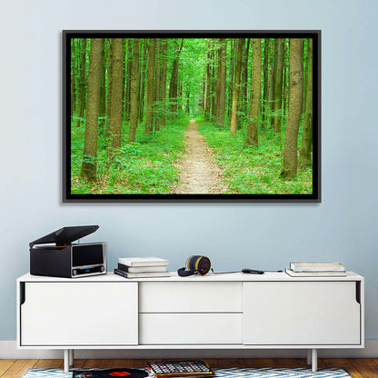 Green Forest Pathway Wall Art