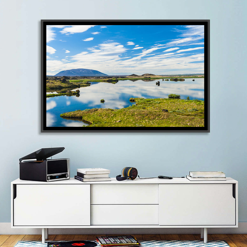Lake Myvatn Reflection Wall Art