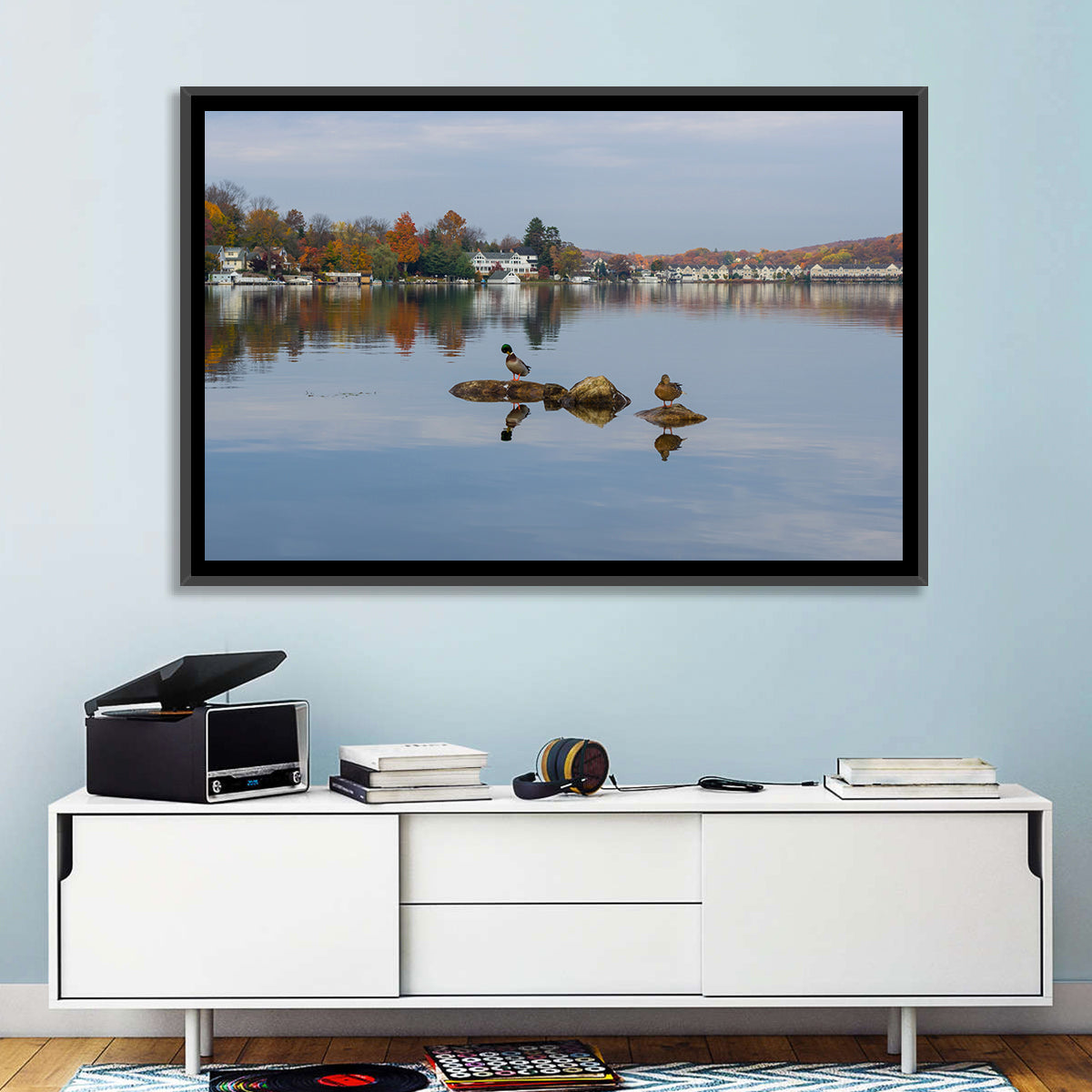 Lake Hopatcong Autumn Reflection Wall Art