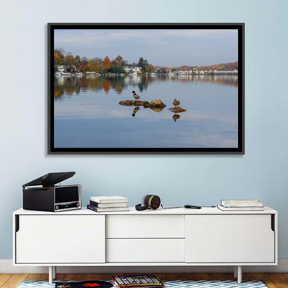 Lake Hopatcong Autumn Reflection Wall Art