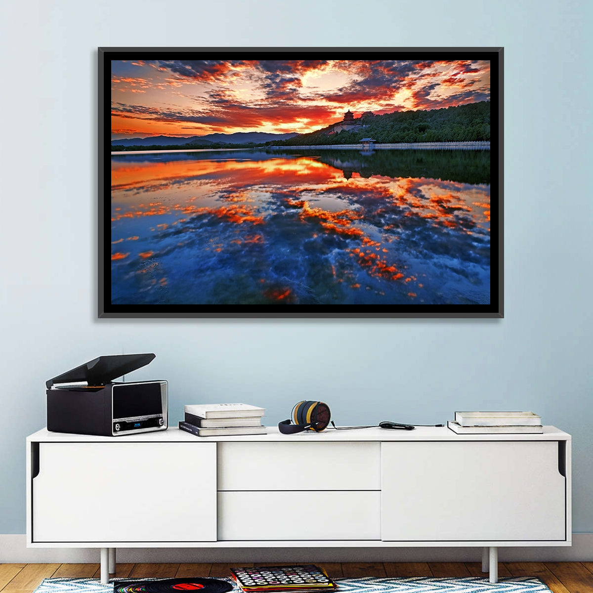 Kunming Lake Sunset, Summer Palace Wall Art