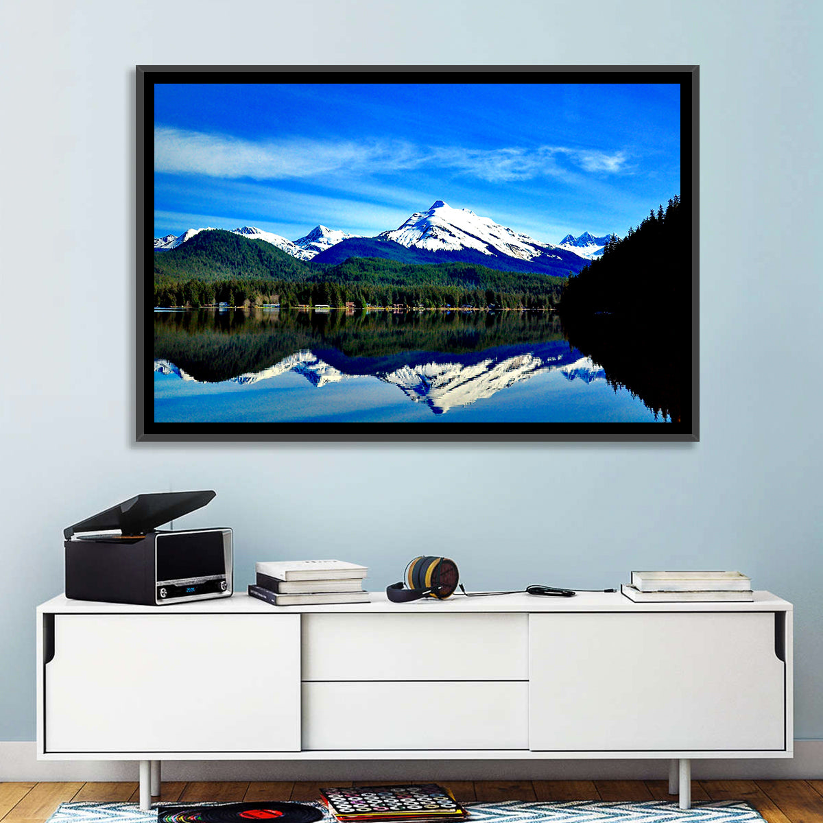 Juneau Mountains Reflection Wall Art