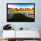 Kentucky Horse Farm at Golden Hour Wall Art