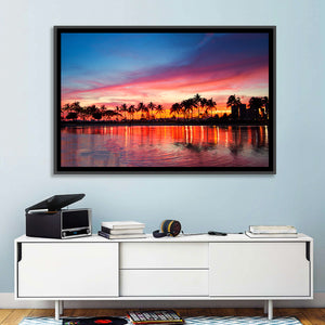 Hawaii Resort Sunset Wall Art