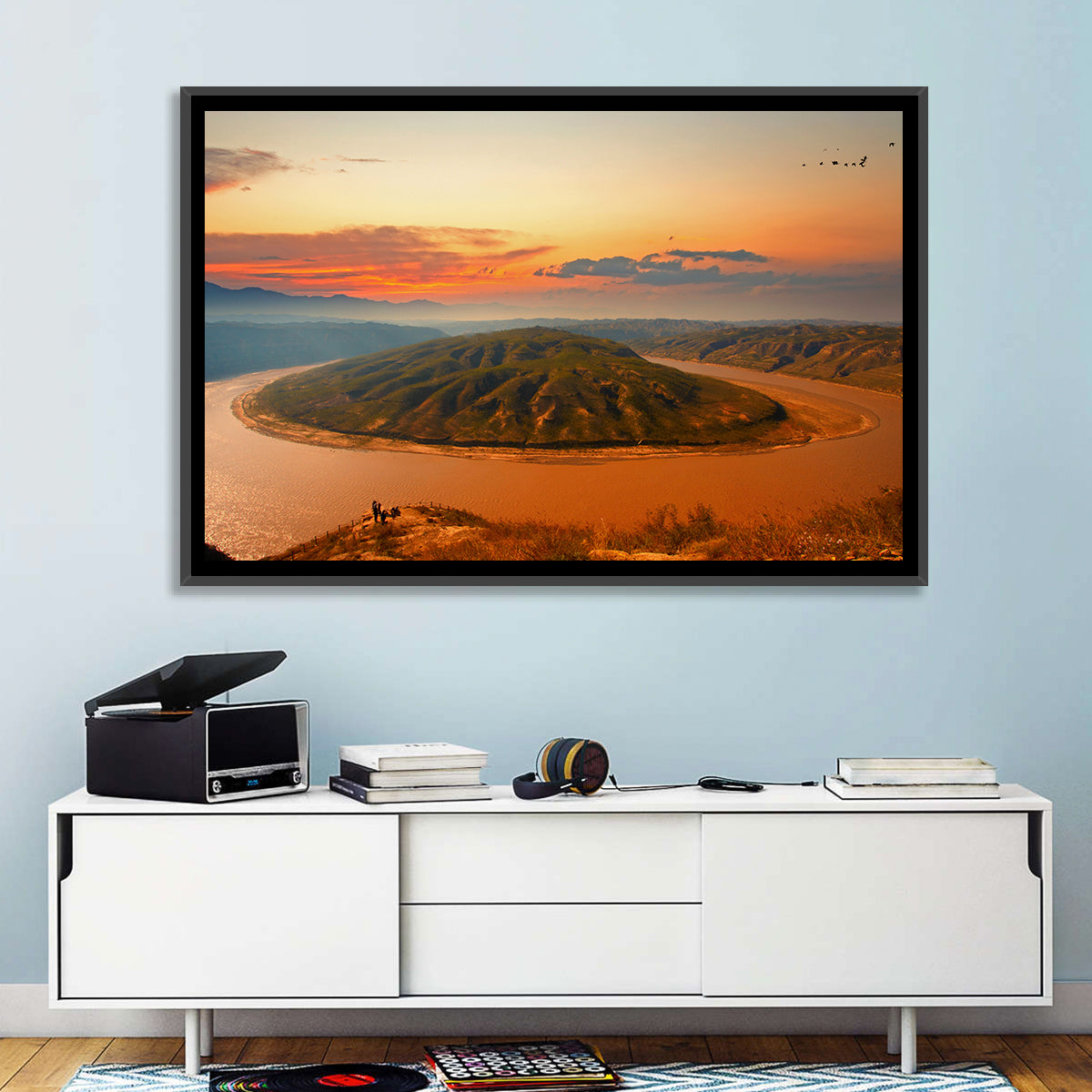Yellow River Qianshan Bend Wall Art