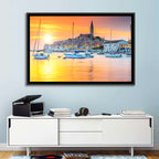 Rovinj Harbor at Sunset Wall Art