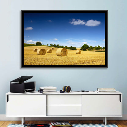 Late Summer Straw Bales Wall Art