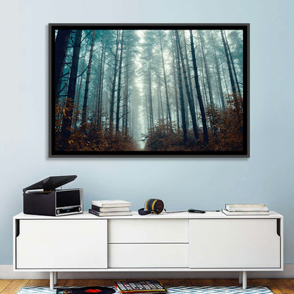 Misty Pine Forest Wall Art