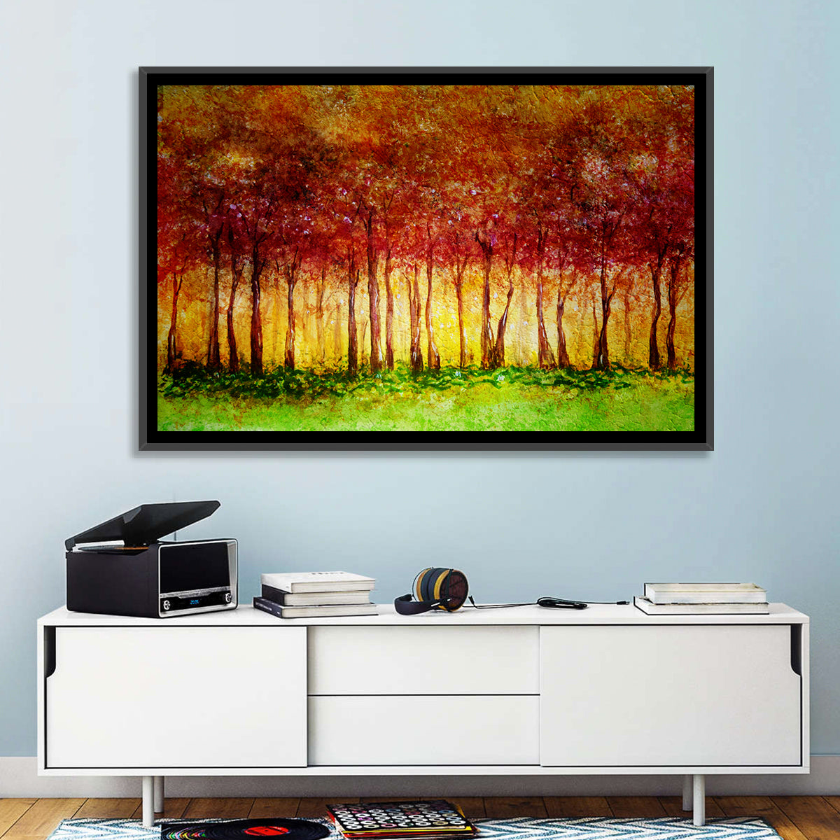Autumn Tree Row Wall Art