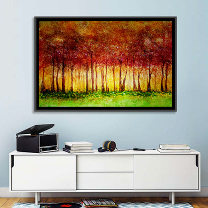 Autumn Tree Row Wall Art