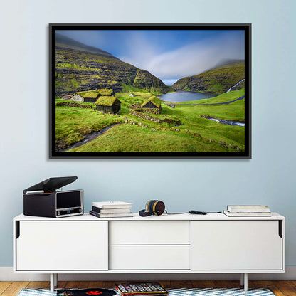 Saksun Turf Roof Cabins Wall Art