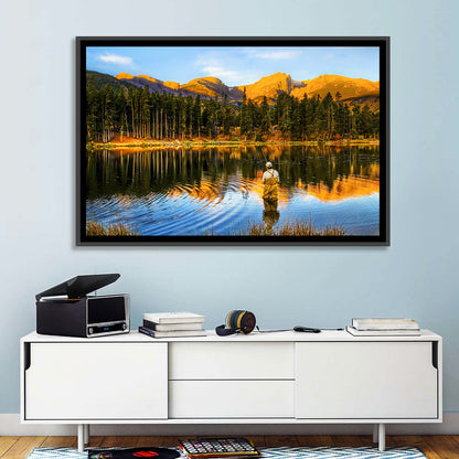 Sunrise Fishing at Sprague Lake Wall Art