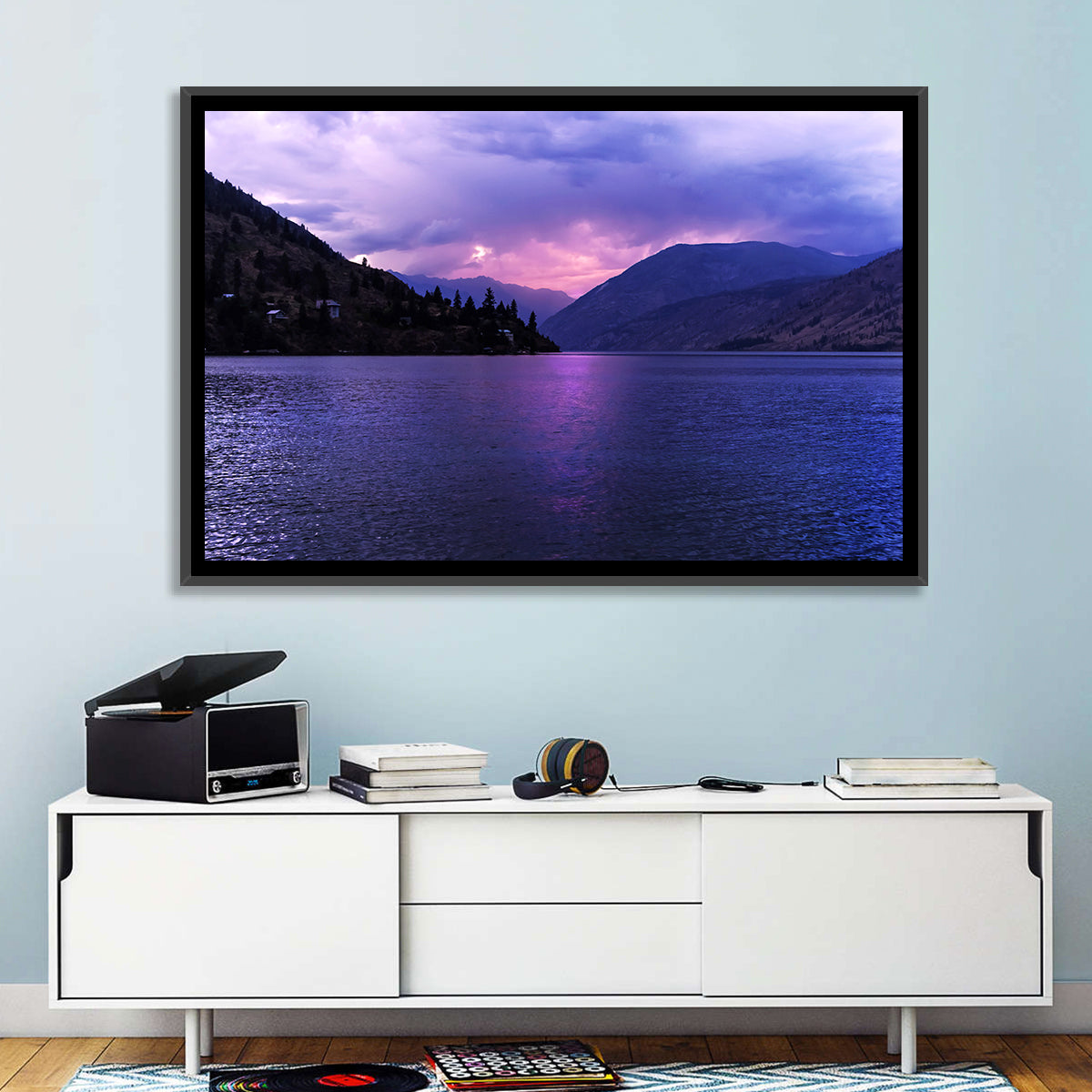 Lake Chelan Violet Sunset Wall Art