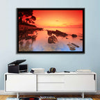 Brac Island Fiery Sunset Wall Art