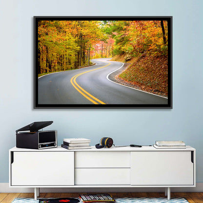 Winding Autumn Road Wall Art
