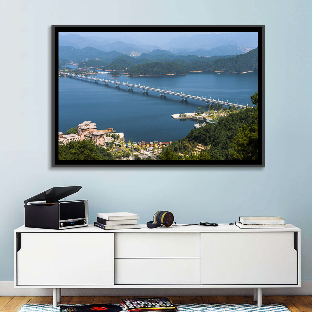 Qiandao Lake Bridge View Wall Art