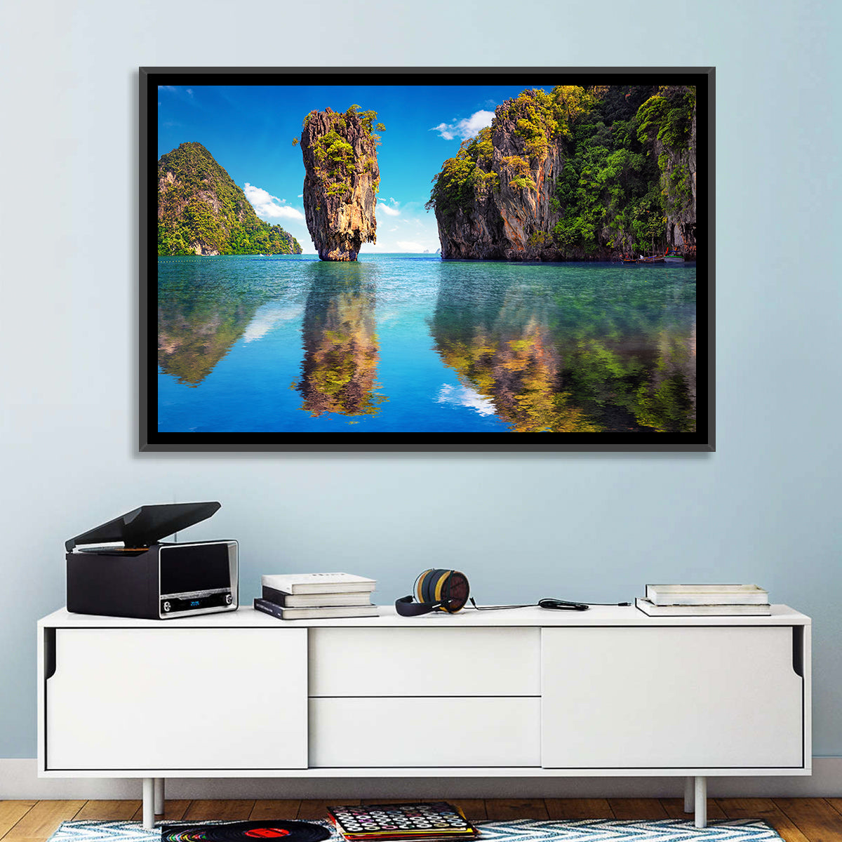 Ko Tapu Limestone Stack, Phang Nga Wall Art in a room, landscape